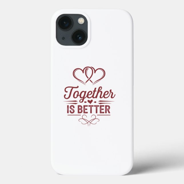 Funda De Case-Mate Para iPhone Juntos es Mejor - Diseño de San Valentín (Reverso)