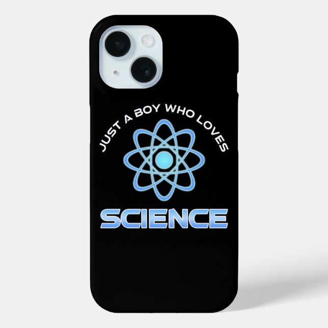 Funda De Case-Mate Para iPhone Just A Boy Who Loves Science (Reverso )