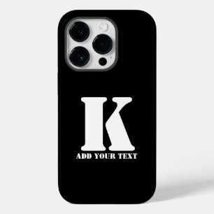 Funda Para iPhone 14 Pro De Case-Mate K Monograma Clásico Trendy Wedding Templa