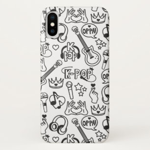 Funda Para iPhone X K-Pop Music Idol Finger Heart 오 빠 Estuche de tel