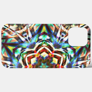 Funda Para iPhone 13 Pro Max Kaleidocopio de colores con textura que se ve como