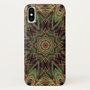 Funda Para iPhone X Kaleidoscopio del caso del Iphone Verde