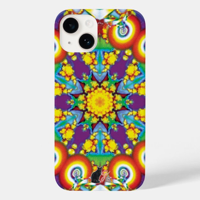 Funda De Case-Mate Para iPhone Kaleidoscopio filético (Reverso )