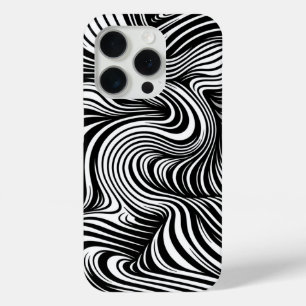 Funda Para iPhone 15 Pro Kaleidoscopio monocromo