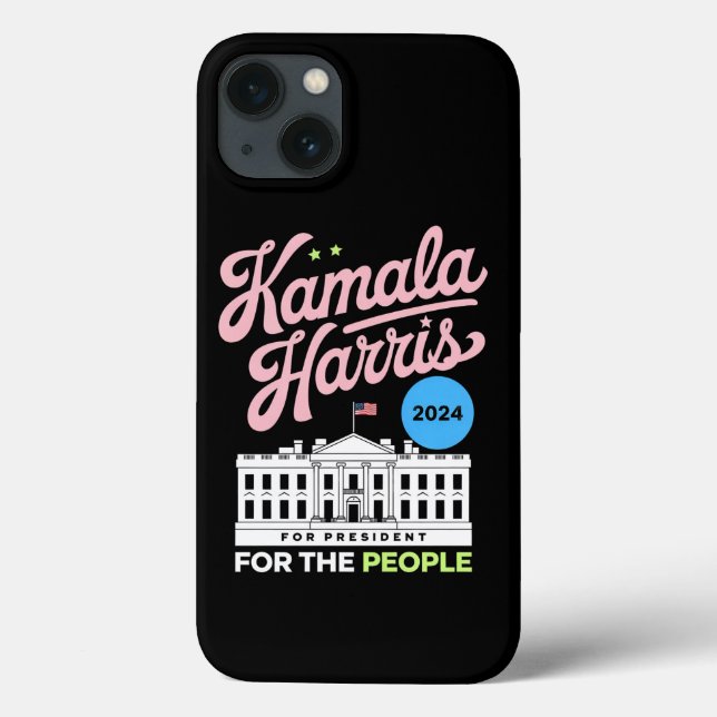 Funda De Case-Mate Para iPhone Kamala Harris 2024 Voto social demócrata azul (Reverso)