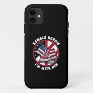 Funda Para iPhone 11 Kamala Harris Estoy con Ella Converse Patriótico