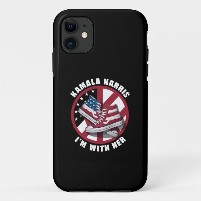 Funda De Case-Mate Para iPhone Kamala Harris Estoy con su universo patriótico (Reverso)