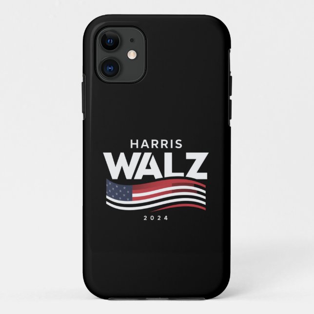 Funda De Case-Mate Para iPhone Kamala Harris Tim Walz Vals 2024 Elección (Reverso)