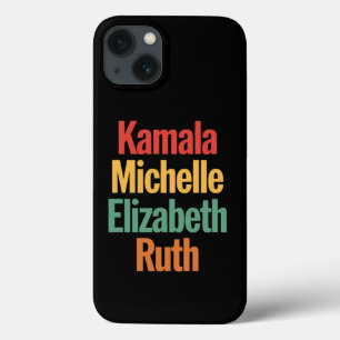 Funda Para iPhone 13 Kamala Michelle Elizabeth Ruth Feminist Political