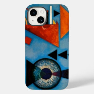 Funda Para iPhone 14 De Case-Mate Kandinsky Abstract Blue Naranja Art Paint