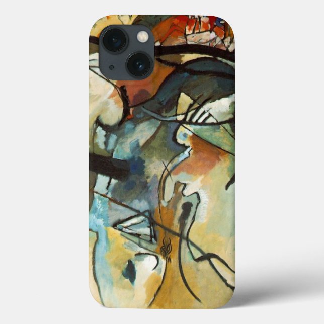 Funda De Case-Mate Para iPhone Kandinsky Composition V Pintura abstracta (Reverso)