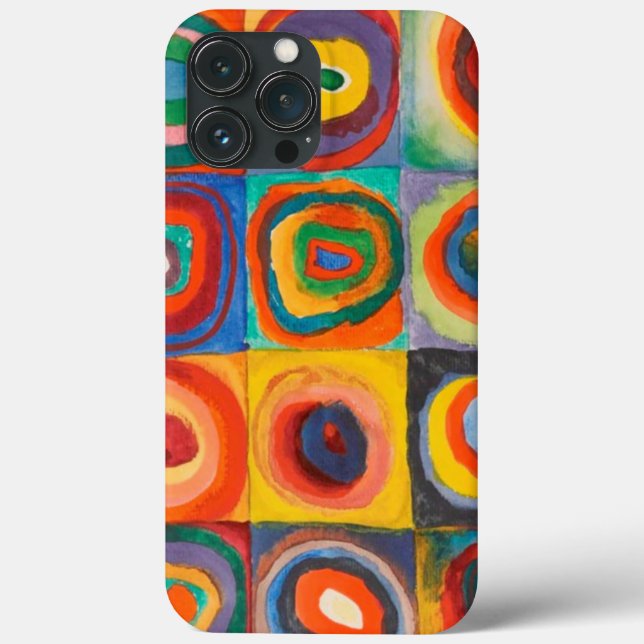 Funda De Case-Mate Para iPhone Kandinsky Square Circle (Reverso )