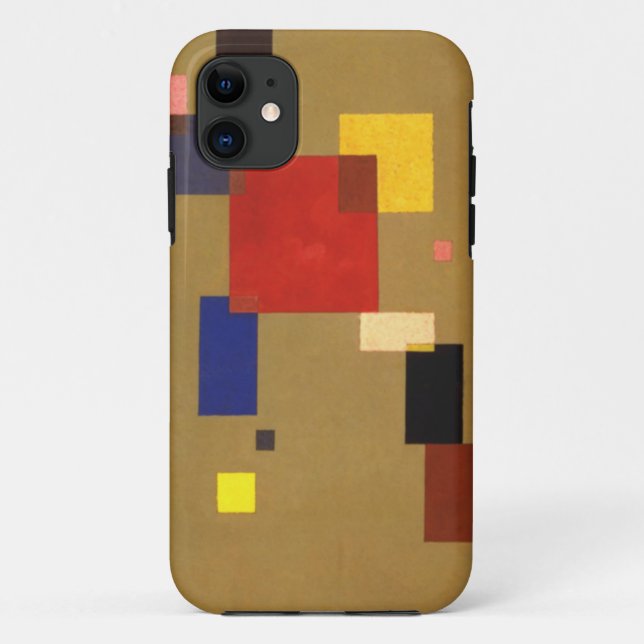 Funda De Case-Mate Para iPhone Kandinsky Trece Rectángulos Resumen Pintura (Reverso)