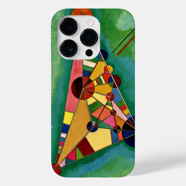 Funda De Case-Mate Para iPhone Kandinsky - Triángulo multicolor, (Reverso )