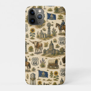 Funda Para iPhone 11 Pro Kansas Ruta 66 Pocket Prairie