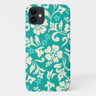 Funda Para iPhone 11 Kapalua Pareau Hawaiian Hibiscus Green