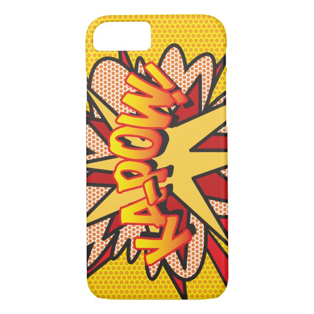 Funda De Case-Mate Para iPhone KAPOW Fun Retro Libro Pop Art (Reverso)