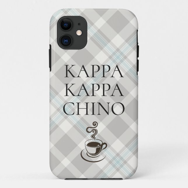 Funda De Case-Mate Para iPhone Kappa Kappa Chino Funny Coffee Lover (Reverso)