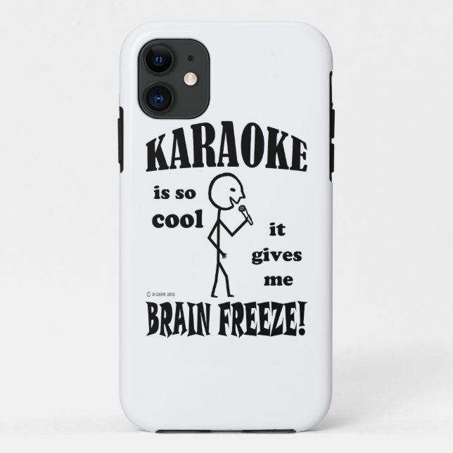 Funda De Case-Mate Para iPhone Karaoke, congelación cerebral (Reverso)