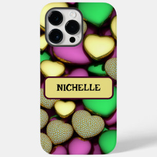 Funda Para iPhone 14 Pro Max De Case-Mate Karat Gold Hearts