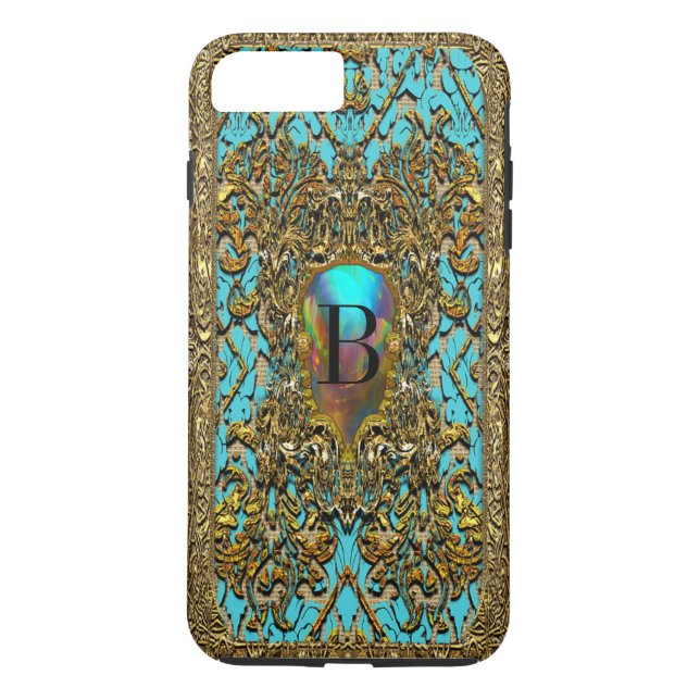 Funda De Case-Mate Para iPhone Kashafaye Elegant Victorian Monograma