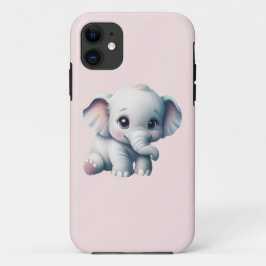 Funda Para iPhone 11 Kawaii Baby Elephant