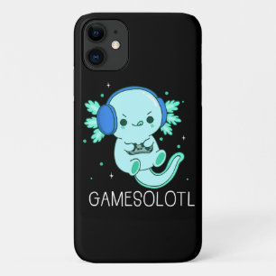 Funda Para iPhone 11 Kawaii Gamesolotl Axolotl Gamer