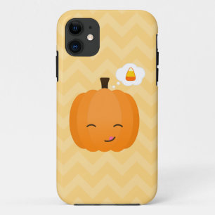 Funda Para iPhone 11 Kawaii lindo Jack o'Lantern y pastillas de