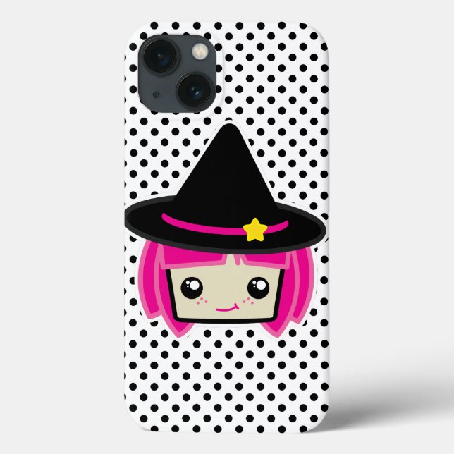 Funda De Case-Mate Para iPhone Kawaii Pink Haired Witch iPad Mini Estuche (Reverso)