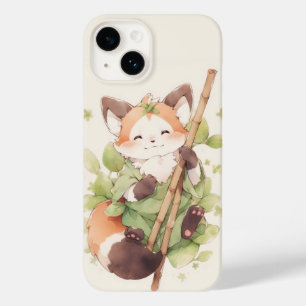 Funda Para iPhone 14 De Case-Mate Kawaii Red Panda Hold Stick