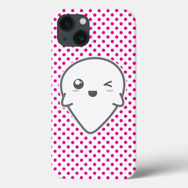 Funda De Case-Mate Para iPhone Kawaii Winking Ghost iPad Mini Estuche (Reverso)