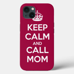 Funda Para iPhone 13 Keep Calm and Call Mom