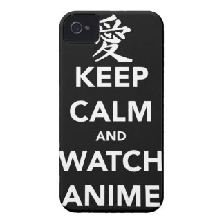 Carcasa Para iPhone 4 Keep Calm and Watch Anime