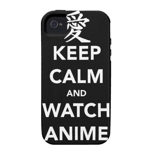 Funda De Case-Mate Para iPhone Keep Calm and Watch Anime (Atrás)