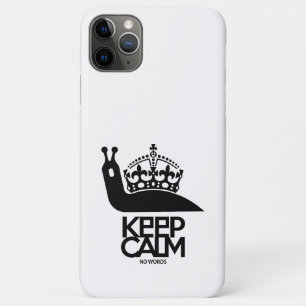 FUNDA PARA iPhone 11 PRO MAX KEEP CALM NO WORDS BY MASANSER