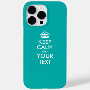 Funda Para iPhone 14 Pro Max De Case-Mate KEEP CALM Personalizado Y Tu Texto