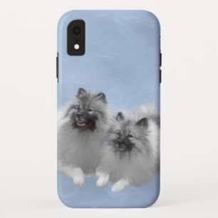 Funda Para iPhone XR Keeshond Pair de Kees pintura animal original