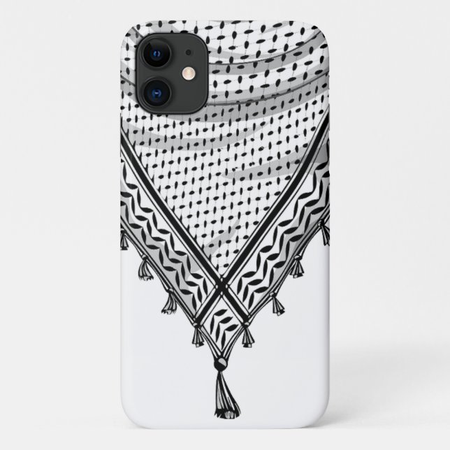 Funda De Case-Mate Para iPhone Keffiyeh palestino Scarf tejido tradicional (Reverso)