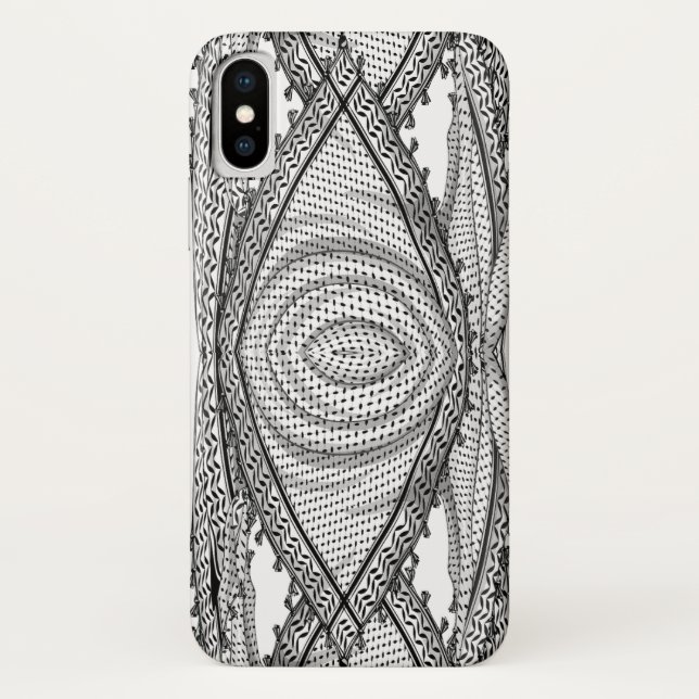 Funda De Case-Mate Para iPhone Keffiyeh palestino Scarf tejido tradicional (Reverso)