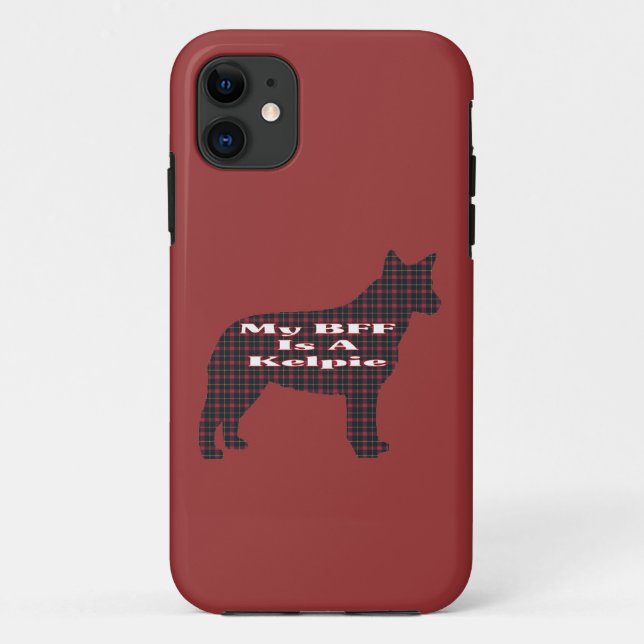 Funda De Case-Mate Para iPhone Kelpie BFF australiano (Reverso)