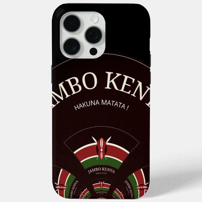 Funda De Case-Mate Para iPhone Kenia Hakuna Matata (Reverso )
