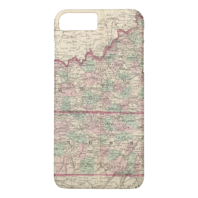 Funda De Case-Mate Para iPhone Kentucky y Tennessee (Reverso)