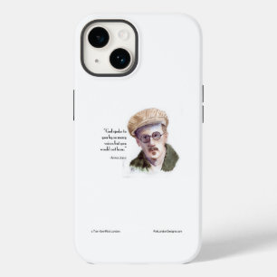 Funda Para iPhone 14 De Case-Mate Kerr/Londres James Joyce y la cita "Dios habló"
