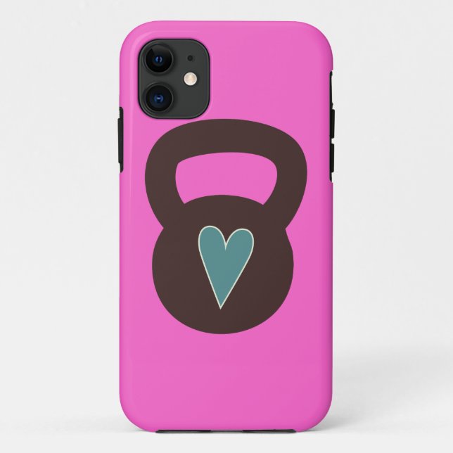 Funda De Case-Mate Para iPhone Kettlebell con un corazón (Reverso)