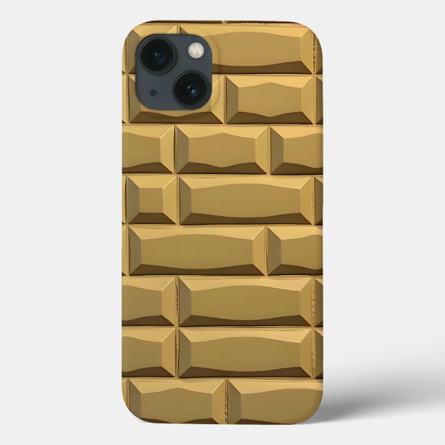 Funda De Case-Mate Para iPhone Khaki Brick Texture iPhone Case Stylish Look (Reverso)