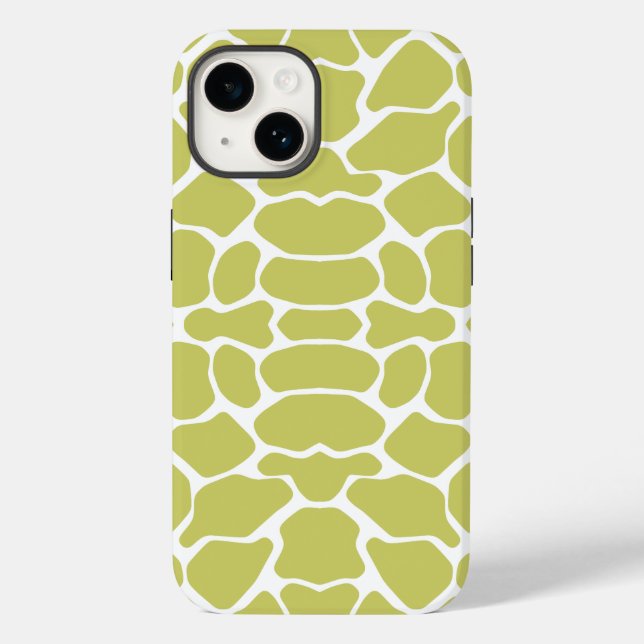 Funda De Case-Mate Para iPhone Khaki Brown Safari Giraffe (Reverso )