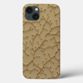 Funda Para iPhone 13 Khaki Cracked Texture Modern iPhone Case