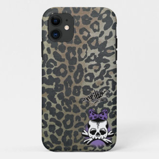 Funda Para iPhone 11 Khaki Leopard Dokuro-Chan