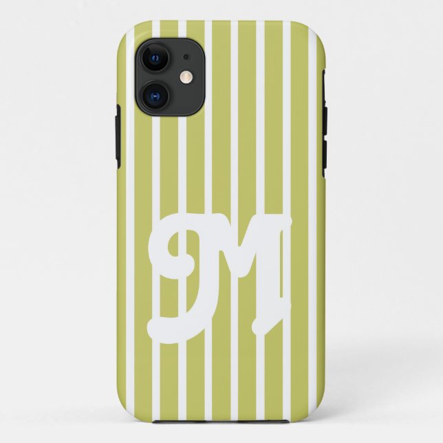 Funda De Case-Mate Para iPhone Khaki Safari a rayas (Reverso)