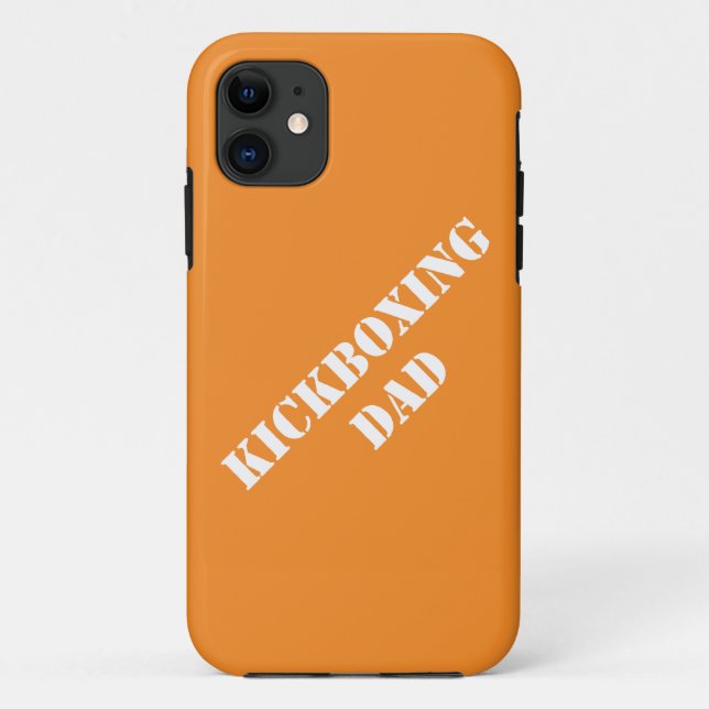 Funda De Case-Mate Para iPhone Kickboxing Papá regala ideas de padres que gritan (Reverso)